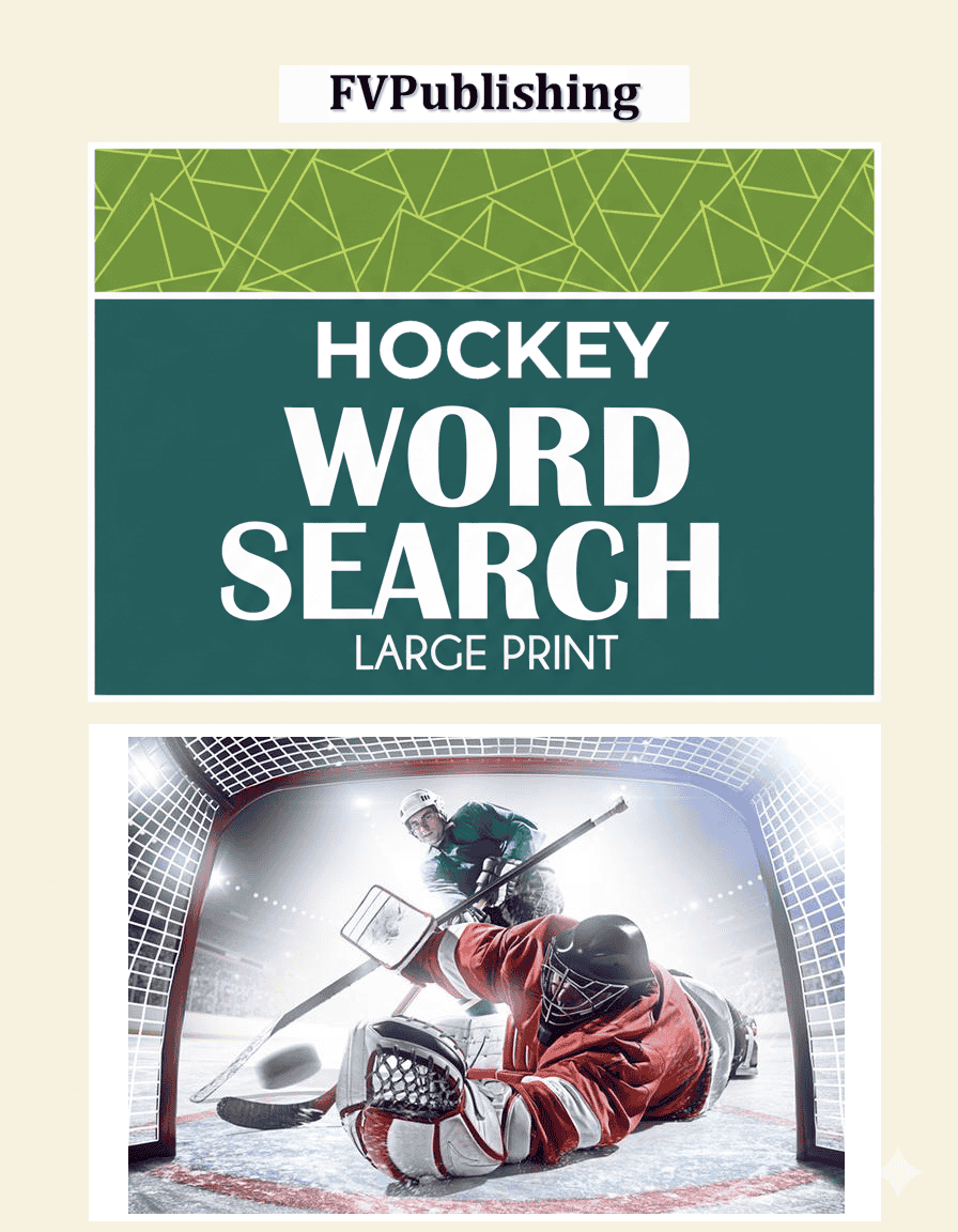 Hockey Word Search - Book Cover